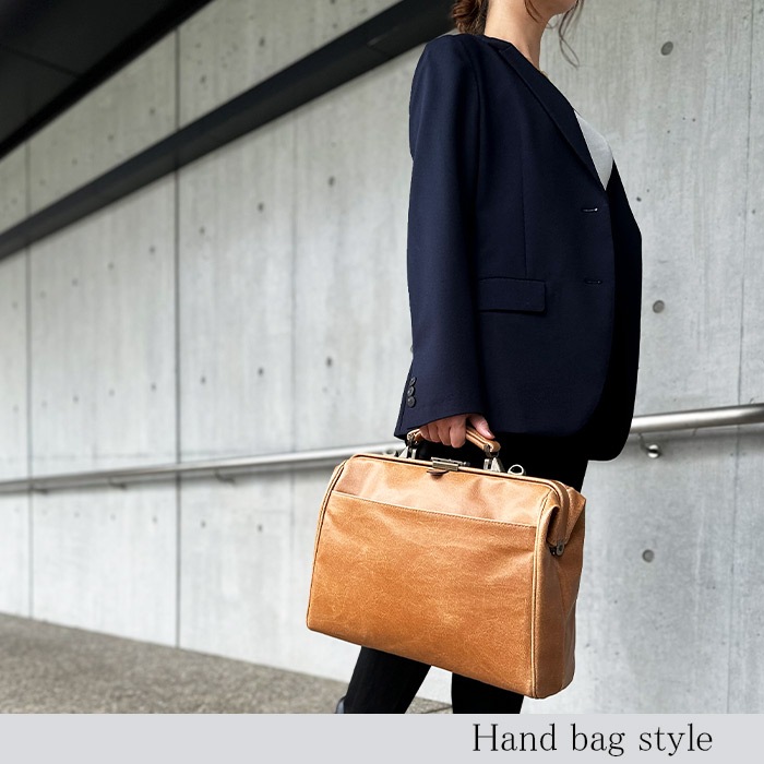 ダレスバッグ ビジネスバッグ メンズ リュック 日本製 豊岡製鞄 A4ファイル タブレット 横 横型 3WAY 白化合皮 鍵付きBRELIOUS KBN22360