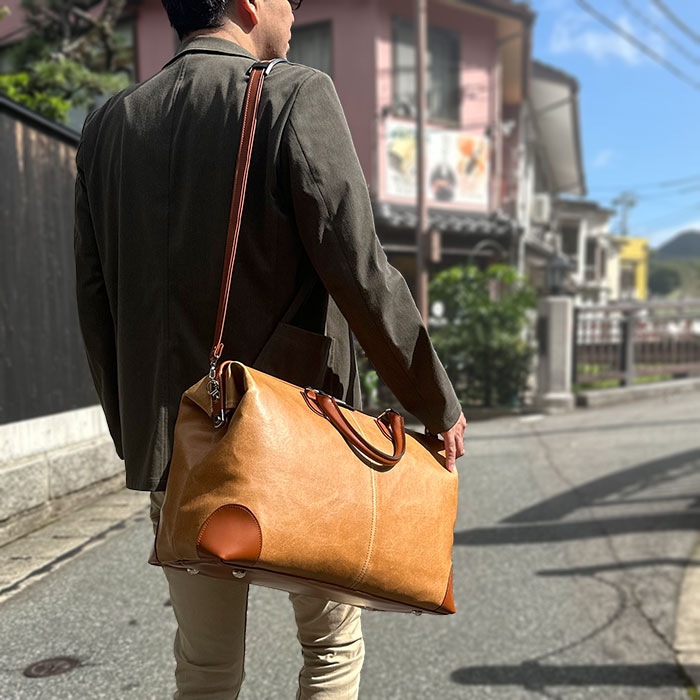 ボストンバッグ ダレスバッグ 日本製 豊岡製鞄 メンズ レディース 口枠 レトロ 観光 旅行 2泊 3泊 ANDY HAWARD KBN10422