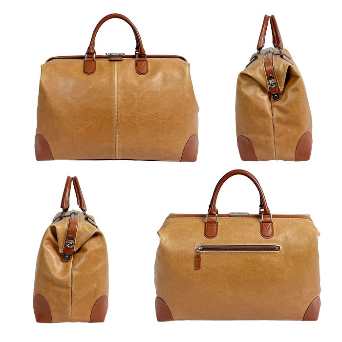ボストンバッグ ダレスバッグ 日本製 豊岡製鞄 メンズ レディース 口枠 レトロ 観光 旅行 2泊 3泊 ANDY HAWARD KBN10422