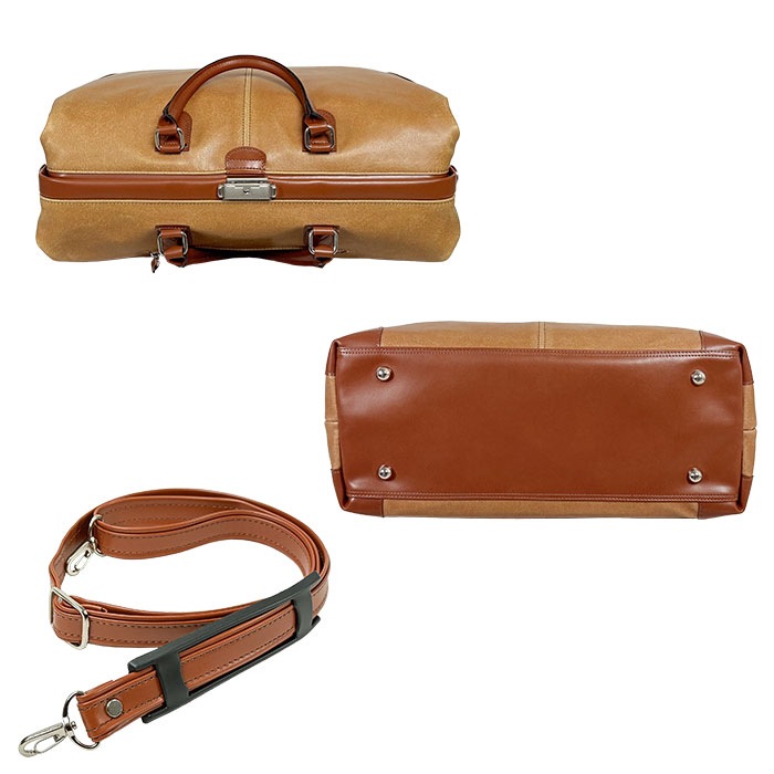 ボストンバッグ ダレスバッグ 日本製 豊岡製鞄 メンズ レディース 口枠 レトロ 観光 旅行 2泊 3泊 ANDY HAWARD KBN10422