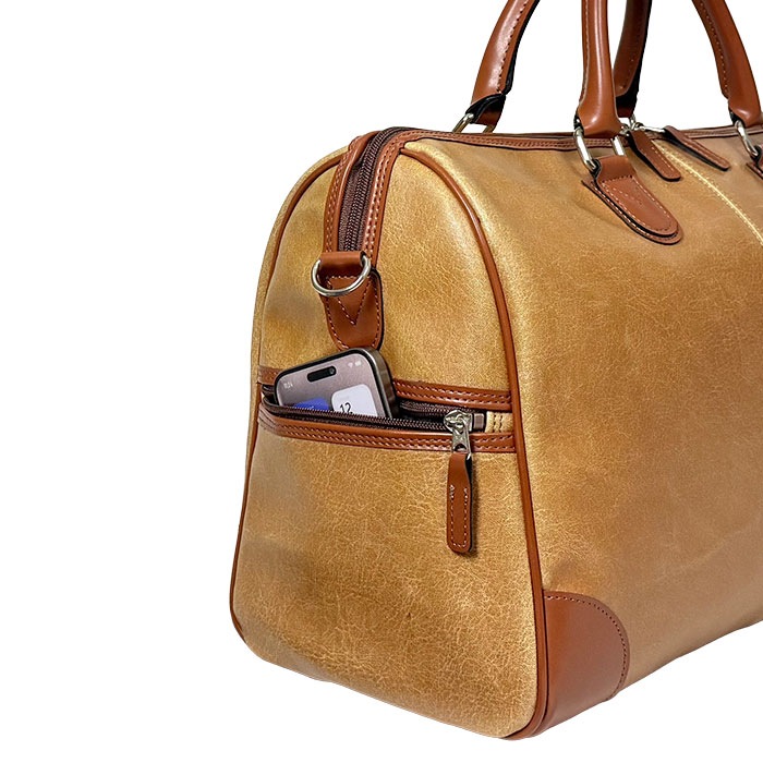 ボストンバッグ 日本製 豊岡製鞄 メンズ レディース 男女兼用 オールドレザー調 旅行 出張 1泊 2泊 ANDY HAWARD KBN10426