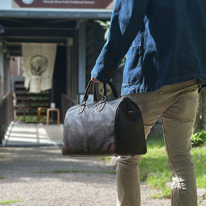 ボストンバッグ 日本製 豊岡製鞄 メンズ レディース 男女兼用 オールドレザー調 旅行 出張 1泊 2泊 ANDY HAWARD KBN10426