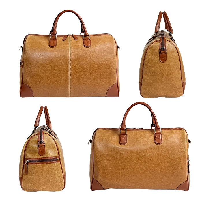 ボストンバッグ 日本製 豊岡製鞄 メンズ レディース 男女兼用 オールドレザー調 旅行 出張 1泊 2泊 ANDY HAWARD KBN10426