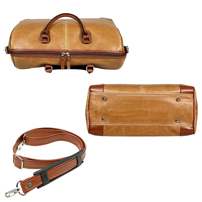 ボストンバッグ 日本製 豊岡製鞄 メンズ レディース 男女兼用 オールドレザー調 旅行 出張 1泊 2泊 ANDY HAWARD KBN10426