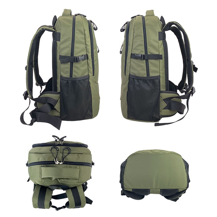 防災の日 リュック リュックサック デイパック メンズ おしゃれ カジュアル 通学 通勤 旅行 スポーツ ウエストベルト 高密度ナイロン ブラック 黒 カーキ KBN42598