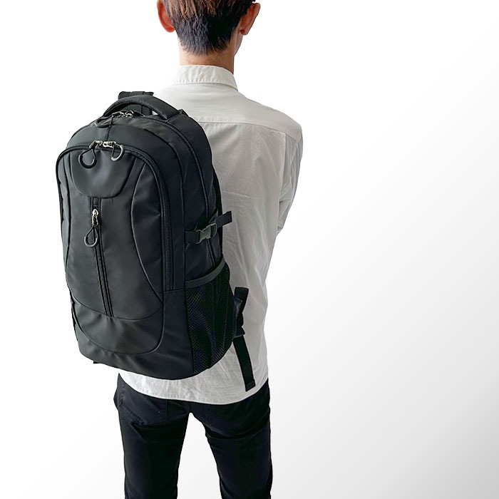 防災の日 リュック リュックサック デイパック メンズ おしゃれ カジュアル 通学 通勤 旅行 スポーツ ウエストベルト 高密度ナイロン ブラック 黒 カーキ KBN42598