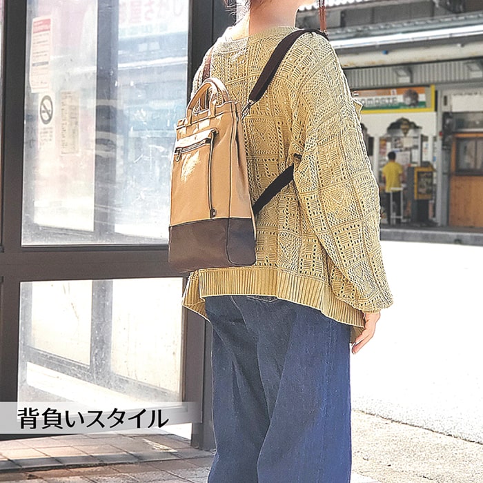 ショルダーバッグ 日本製 豊岡製鞄 メンズ レディース A4 3way 8号帆布 ラバーキャンバス ショルダーバック KBN26599 BROMPTON