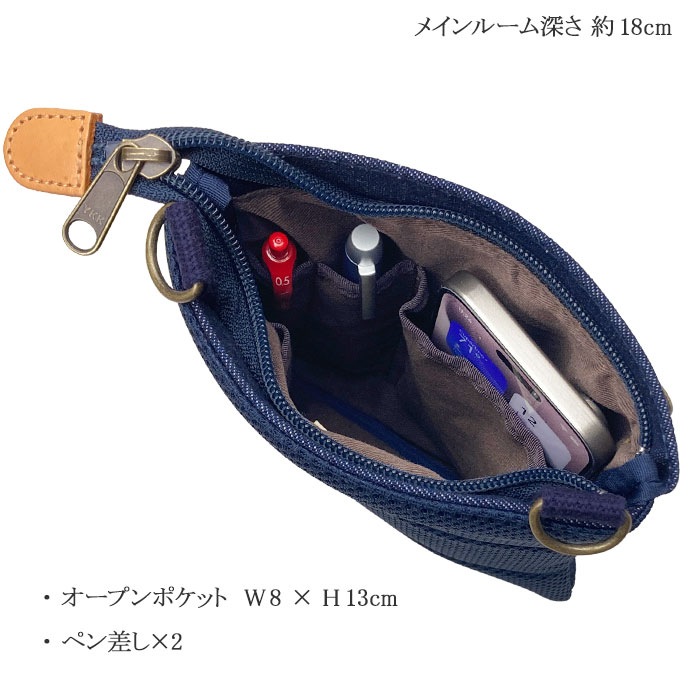 井原デニムミニショルダー KBN33791 平野鞄