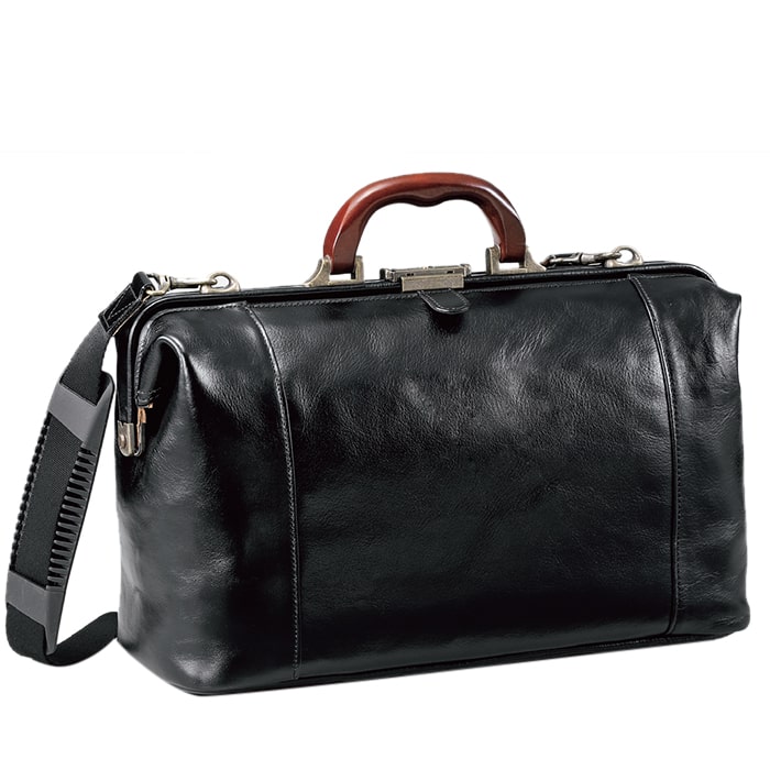 ダレスバッグ ボストンバッグ ビジネスバッグ 日本製 豊岡製鞄 牛革 本革 レザー メンズ A4ファイル 天然木手 口枠 高級感 通勤 旅行 出張 黒 KBN10430 サドル SADDLE