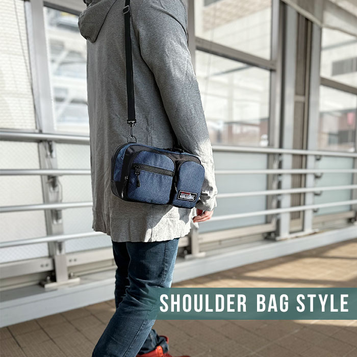 ボディバッグ ウエストバッグ 3WAY ショルダーバッグ 肩掛け 斜めがけメンズ ファミリー 散歩 ウォーキング レジャー ライブ 横型 GULLWING KBN25959