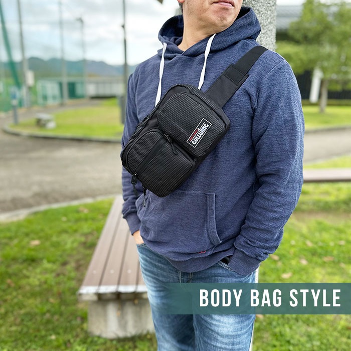 ボディバッグ ウエストバッグ 3WAY ショルダーバッグ 肩掛け 斜めがけメンズ ファミリー 散歩 ウォーキング レジャー ライブ 横型 GULLWING KBN25959