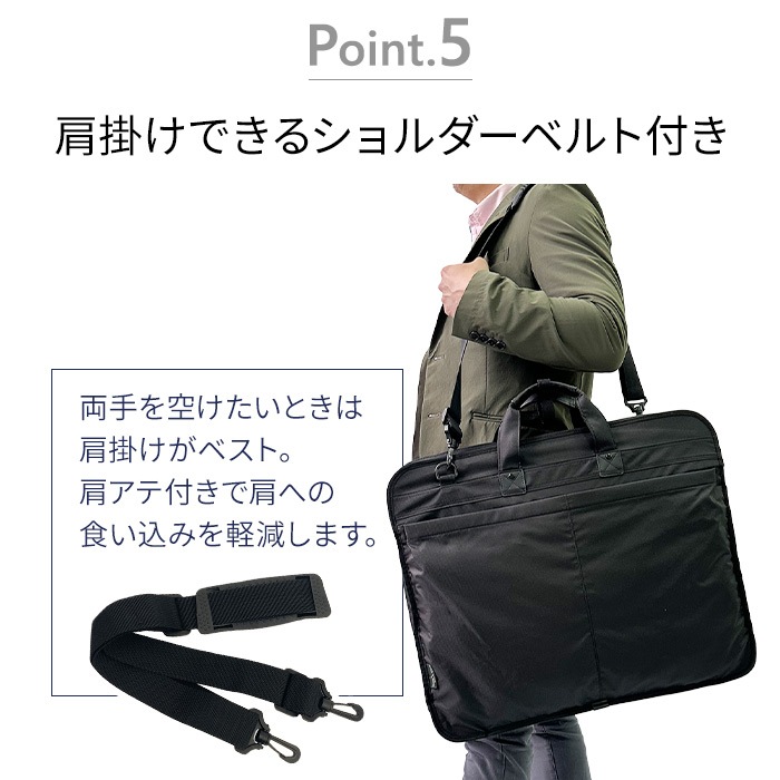 ガーメントバッグ ガーメントケース メンズ レディース 2WAY ３つ折り スーツ コート ドレス 持ち運び ２着 ハンガー２本 冠婚葬祭 結婚式 出張 旅行 BLAZER CLLUB KBN13058
