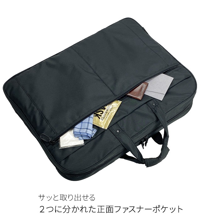 ガーメントバッグ ガーメントケース メンズ レディース ３つ折り スーツ ドレス コート 持ち運び ハンガー3本付き 冠婚葬祭 結婚式 出張 旅行 BLAZER CLLUB KBN13064