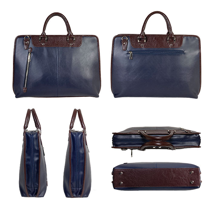 ビジネスバッグ ブリーフケース B4 2WAY 大開き 自立 メンズ タブレット収納対応 黒 紺 ハミルトン HAMILTON KBN26712