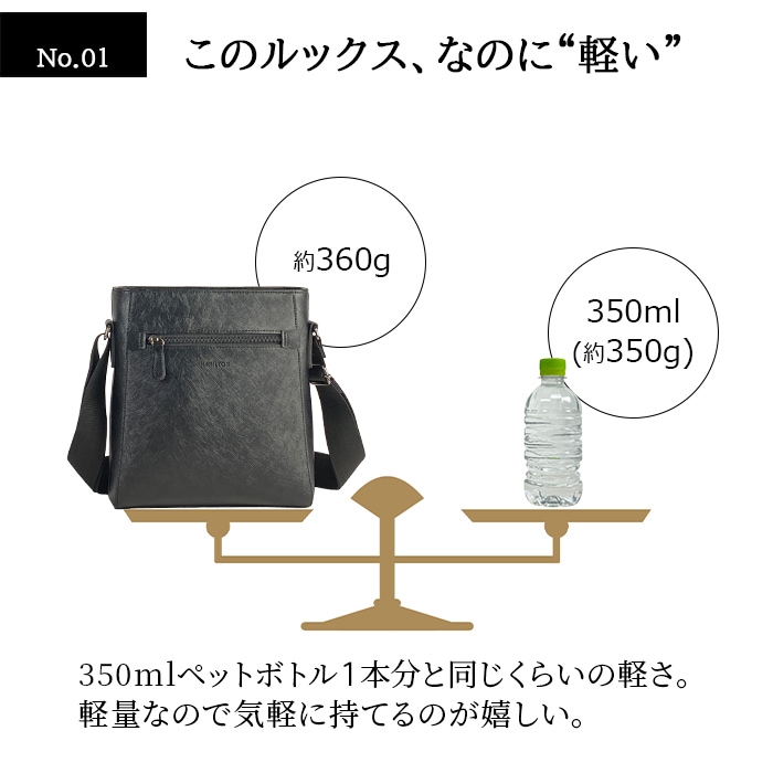 ショルダーバッグ メンズ  カジュアル 黒 縦 縦型 水シボ 軽量 街持ち ショッピング おしゃれ 大人 プレゼント 父の日 HAMILTON KBN16477
