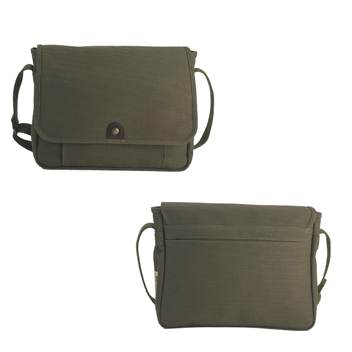 ショルダーバッグ カジュアルバッグ 日本製 豊岡製鞄 A4ファイル対応 刺し子 綿 柔道着 丈夫 メンズ レディース 横 横型 フラップ 和風 鞄の國 KBN01034