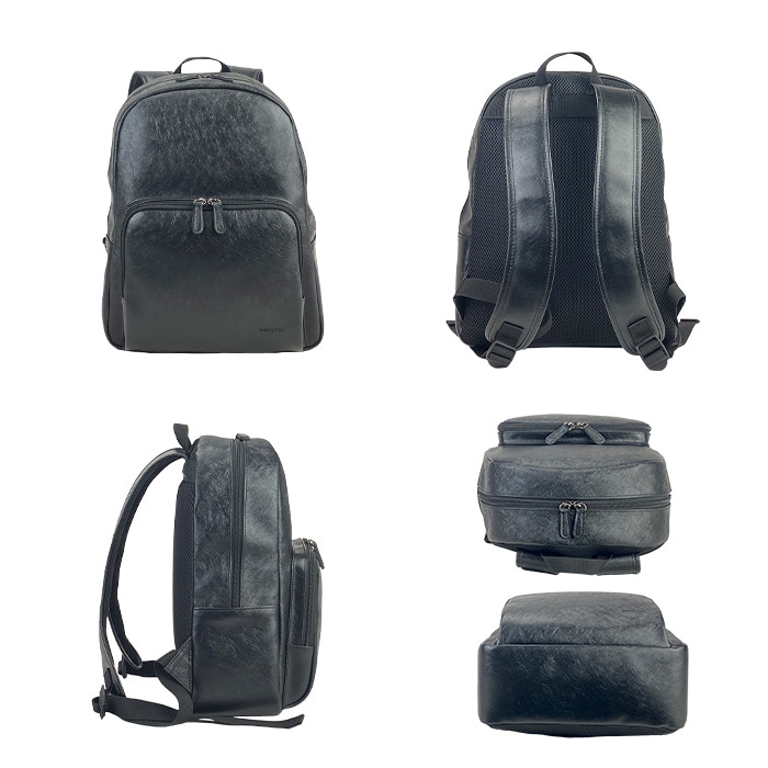 リュック デイパック メンズ レディース A4サイズ カジュアル  縦 縦型 水シボ 大開き 軽量 街持ち 小さめ 大人 おしゃれ プレゼント HAMILTON KBN42596