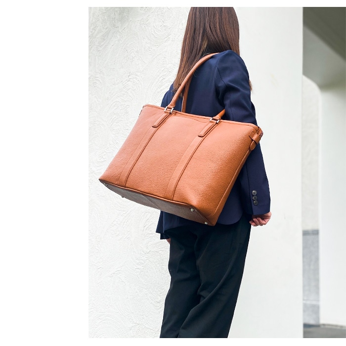 トートバッグ ビジネスバッグ 牛革 レザー メンズ レディース B4ファイル タブレット収納 横 横型 ビジネス カジュアル サステナブル SDGs HAMILTON -Grandeur- KBN53435