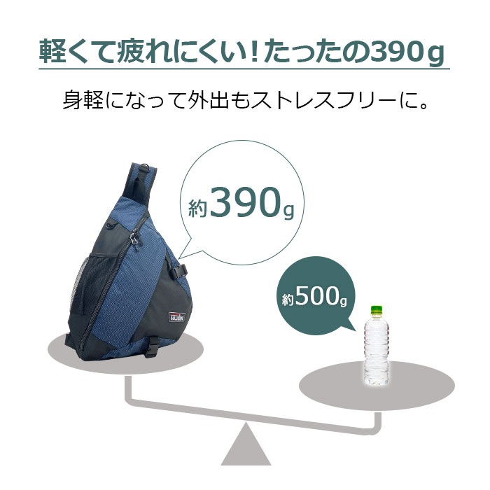ワンショルダー リュック ボディバッグ メンズ 軽量 斜めがけ 縦型  三角 スリングバッグ アウトドア フェス おしゃれ GULLWING KBN42595