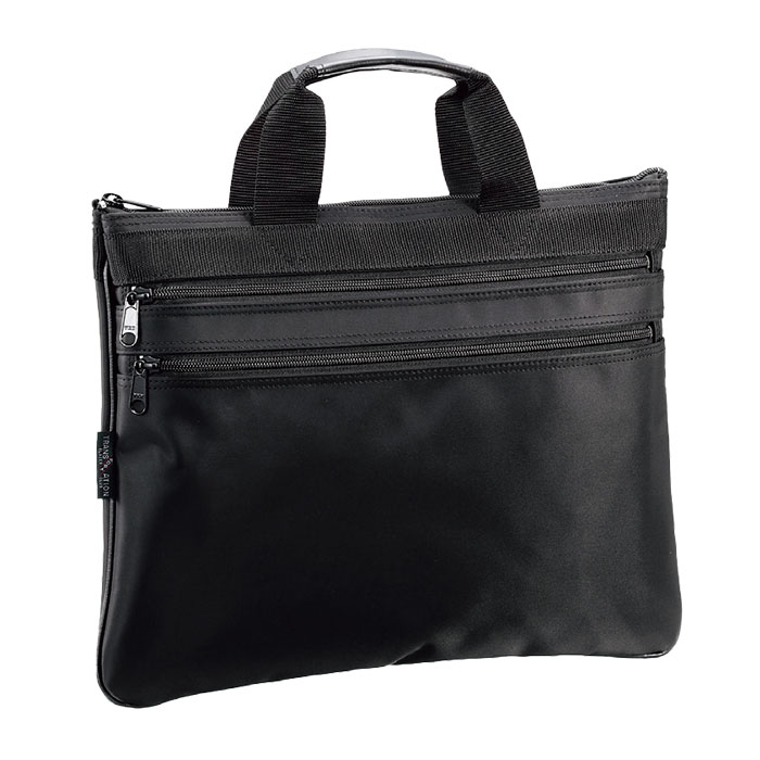 スリムトートバッグ メンズ レディース A4クリアファイル 軽量 マチなし 日本製 豊岡製鞄 サブバッグ ビジネスバッグ ブリーフケース  通勤 通学 習い事 補助バッグ 塾 手提げ 黒 ブラック BLAZER CLUB  KBN26289