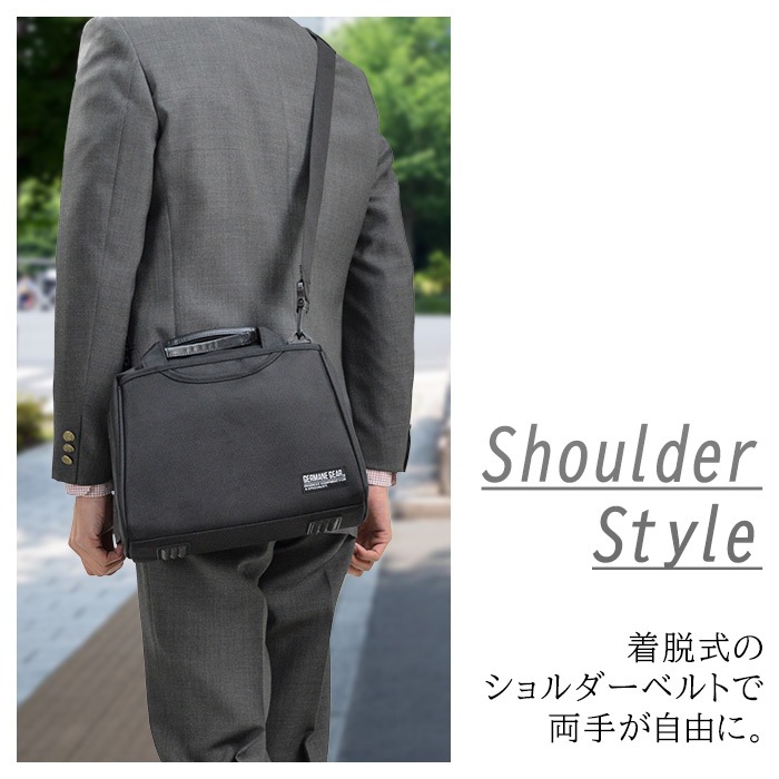 ビジネスバッグ ショルダーバッグ メンズ B5 横型 大開き 出勤 通勤 GERMANE GEAR KBN33750