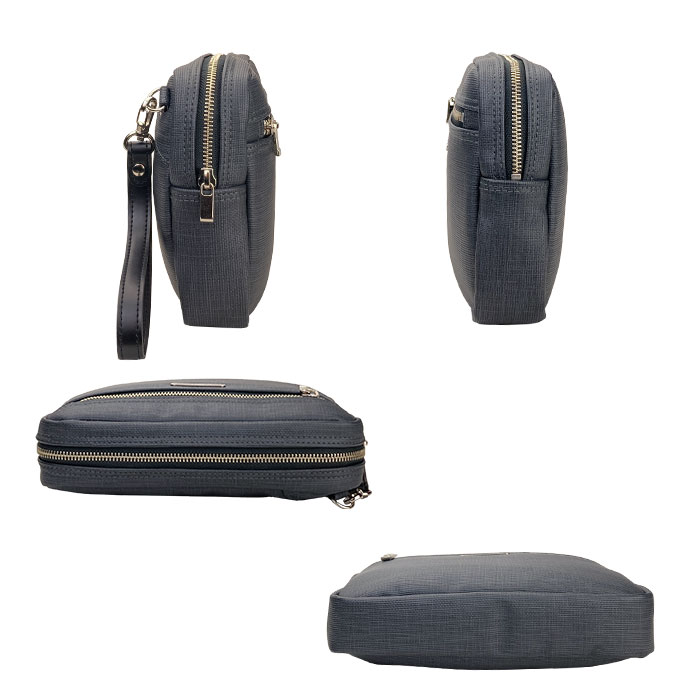 セカンドバッグ クラッチバッグ 日本製 豊岡製鞄 メンズ 高機能PVC 抗菌 耐アルコール ループハンドル付き セカンドポーチ PHILIPE LANGLET KBN25946