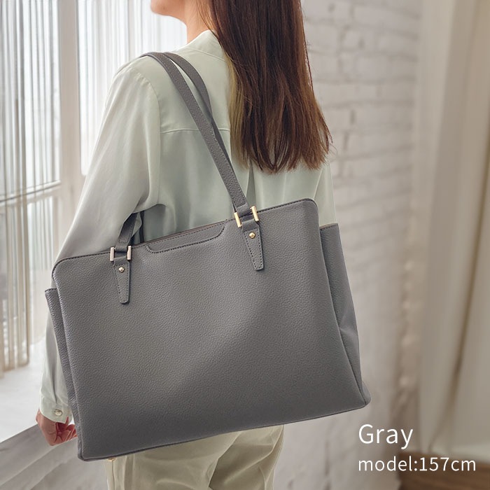 トートバッグ レディース 軽量 軽い A4ファイル対応 通勤バッグ 通学 大きめ 3層 ファスナー 肩掛け 自立 シンプル おしゃれ ポケット多い 横型 黒 茶 ブルー グレー VALENTINO VISCANI KBN53442