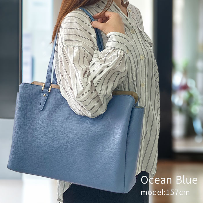 トートバッグ レディース 軽量 軽い A4ファイル対応 通勤バッグ 通学 大きめ 3層 ファスナー 肩掛け 自立 シンプル おしゃれ ポケット多い 横型 黒 茶 ブルー グレー VALENTINO VISCANI KBN53442