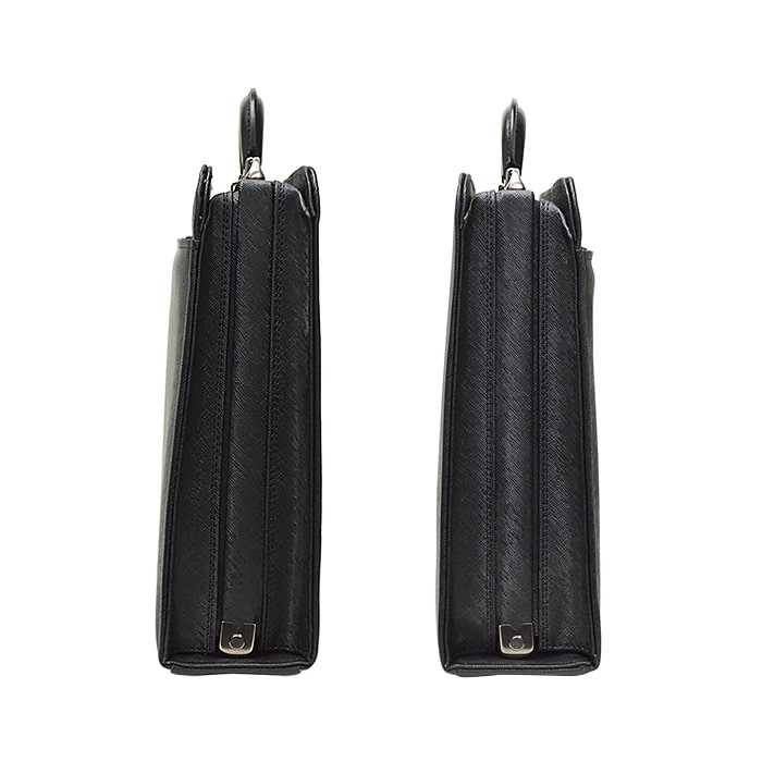 【sold out】ブリーフケース ダレスバッグ ビジネスバッグ 日本製 豊岡製鞄 牛革 本革 レザー メンズ B4 角シボ 取っ手 ワンタッチ錠前 通勤 黒 KBN22325 ジェイシーハミルトン J.C HAMILTON
