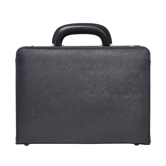 【sold out】大開き ダレスバッグ ビジネスバッグ 日本製 豊岡製鞄 牛革 本革 レザー メンズ B5 角シボ 取っ手 ワンタッチ錠前 通勤 黒 KBN22326 ジェイシーハミルトン J.C HAMILTON
