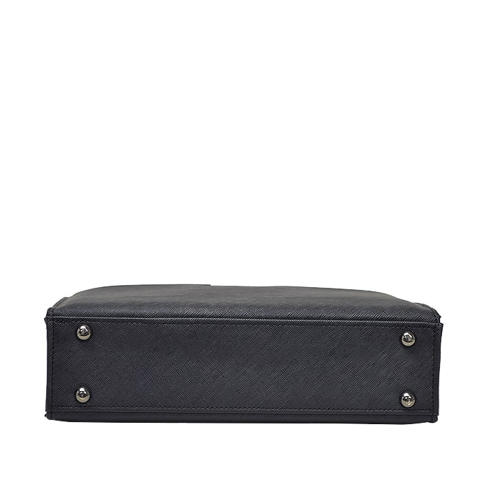 【sold out】大開き ダレスバッグ ビジネスバッグ 日本製 豊岡製鞄 牛革 本革 レザー メンズ B5 角シボ 取っ手 ワンタッチ錠前 通勤 黒 KBN22326 ジェイシーハミルトン J.C HAMILTON