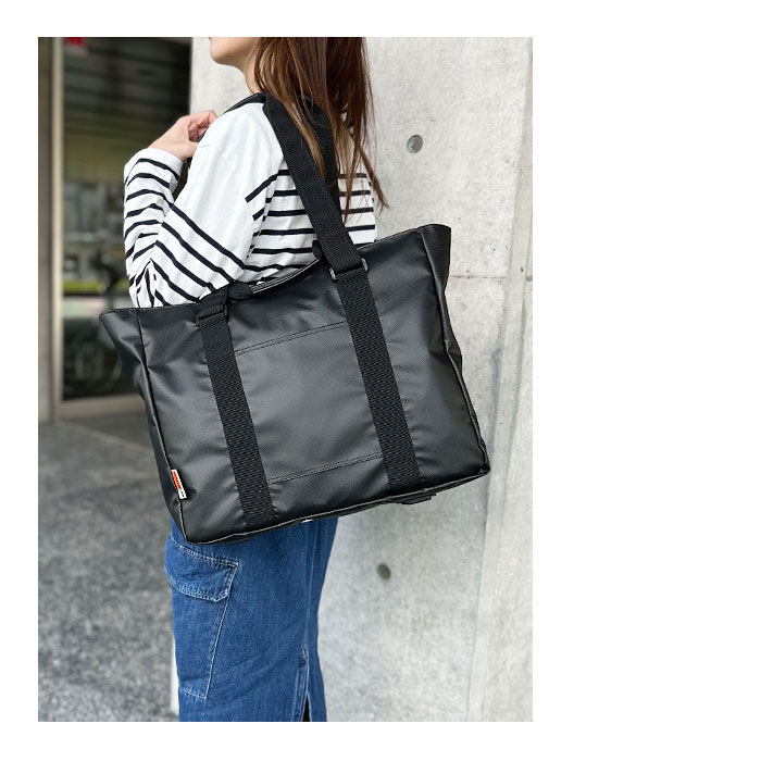 ビジネスバッグ トートバッグ メンズ レディース 大きめ B4 ファスナー付き 軽い 軽量 撥水 2wayハンドル ブランド タブレット対応 肩掛け 通勤 ジム 横型 黒 MAGNUM KBN53434