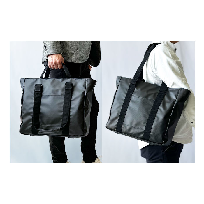 ビジネスバッグ トートバッグ メンズ レディース 大きめ B4 ファスナー付き 軽い 軽量 撥水 2wayハンドル ブランド タブレット対応 肩掛け 通勤 ジム 横型 黒 MAGNUM KBN53434
