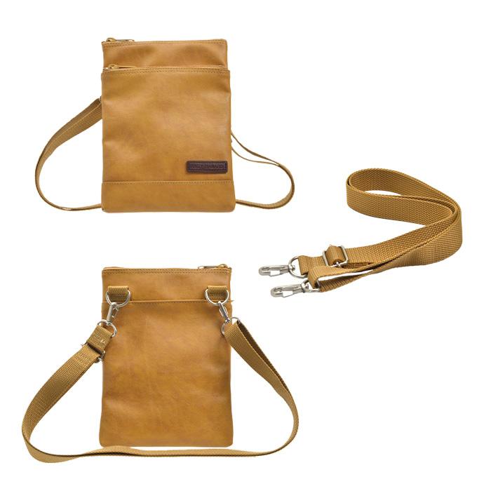 ショルダーバッグ サコッシュ 日本製 豊岡製鞄 メンズ 旅行 外出 シンプル ベルト 黒 キャメル ANDY HAWARD KBN16414