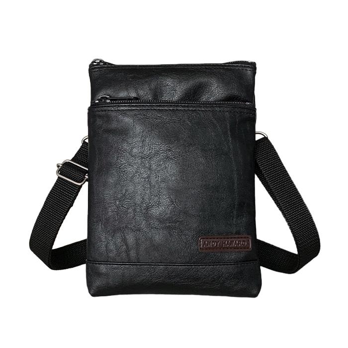 ショルダーバッグ サコッシュ 日本製 豊岡製鞄 メンズ 旅行 外出 シンプル ベルト 黒 キャメル ANDY HAWARD KBN16414