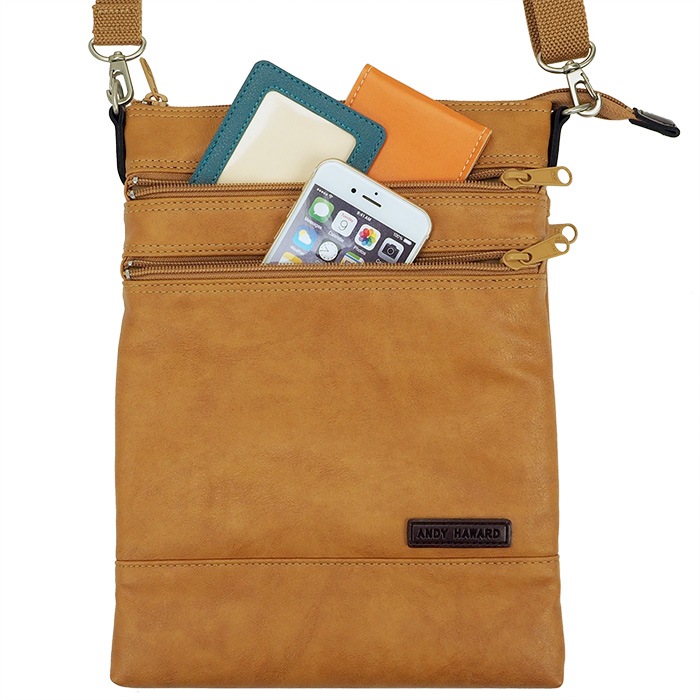 ショルダーバッグ サコッシュ 日本製 豊岡製鞄 メンズ B5 旅行 外出 シンプル 黒 キャメル ANDY HAWARD KBN16421