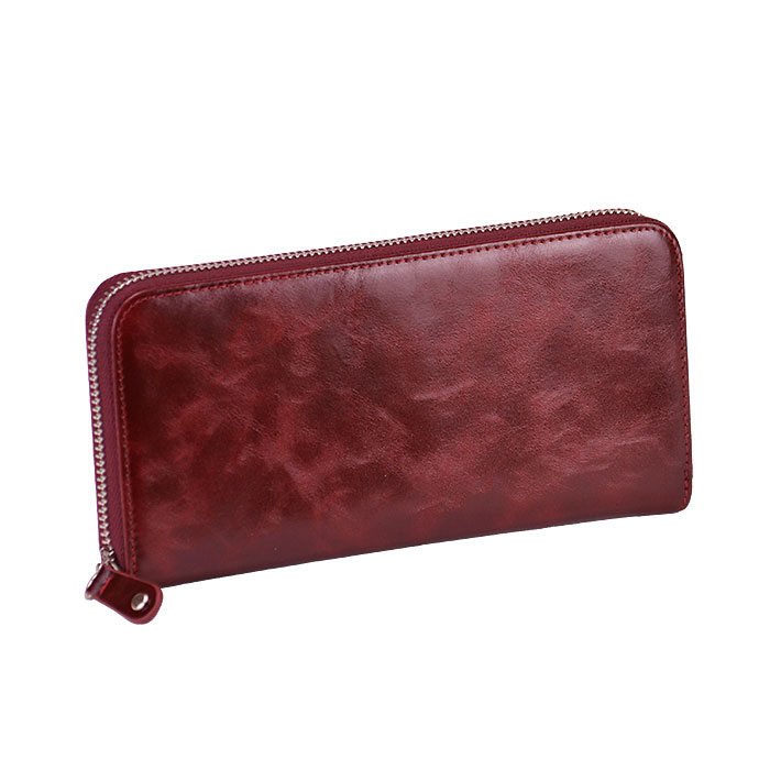 長財布 メンズ レディース 本革 牛革 レザー カード12枚収納 ラウンドファスナー ロングウォレット 化粧箱付き HAMILTON KBN28007