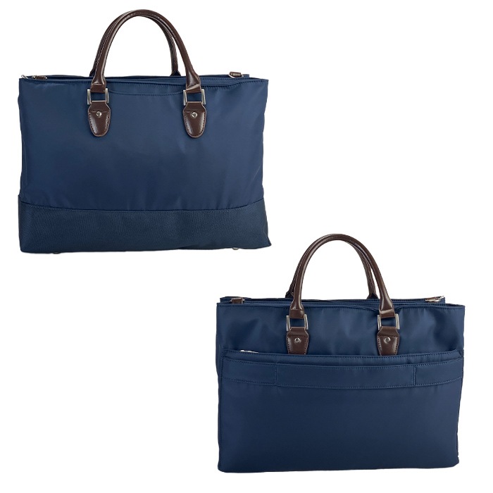 ブリーフケース ビジネスバッグ B4サイズ メンズ ビジネス 3層 横 横型 タブレット対応 大開き ポケット キャリーオン 高密度ナイロン 黒 紺 GRAFIT KBN26714