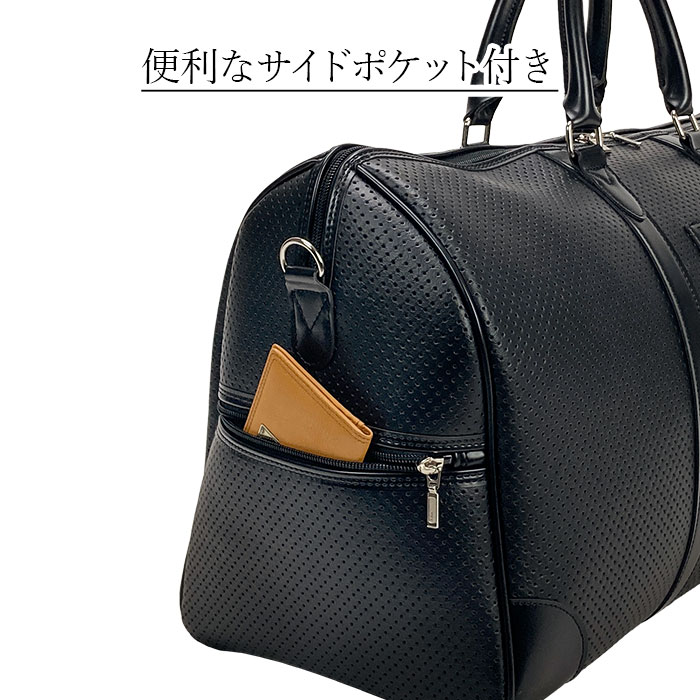 ボストンバッグ トラベルバッグ 日本製 豊岡製鞄 2泊  3泊 旅行バッグ 旅行カバン 旅行かばん ブランド メンズ ゴルフ 底鋲 黒 BRELIOUS KBN10461