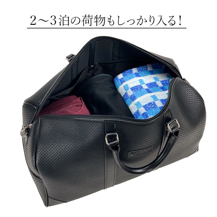 ボストンバッグ トラベルバッグ 日本製 豊岡製鞄 2泊  3泊 旅行バッグ 旅行カバン 旅行かばん ブランド メンズ ゴルフ 底鋲 黒 BRELIOUS KBN10461