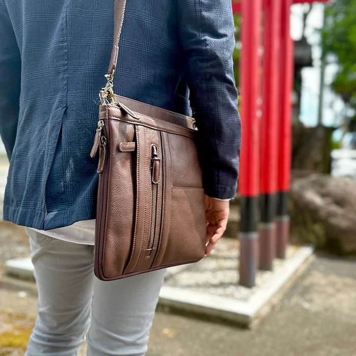 レザーショルダーバッグ KBN16442 平野鞄