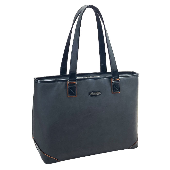 ビジネスバッグ トートバッグ メンズ レディース 大きめ B4 A4ファイル ファスナー付き 軽い 軽量 自立 ブランド タブレット対応 肩掛け 通勤 横型 黒 紺 BRELIOUS KBN53438