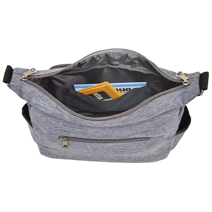 ショルダーバッグ メンズ レディース B5 ポリエスター シック 買い物 普段用 旅行 観光 通勤 紺 グレー MOBBY'S KBN33700