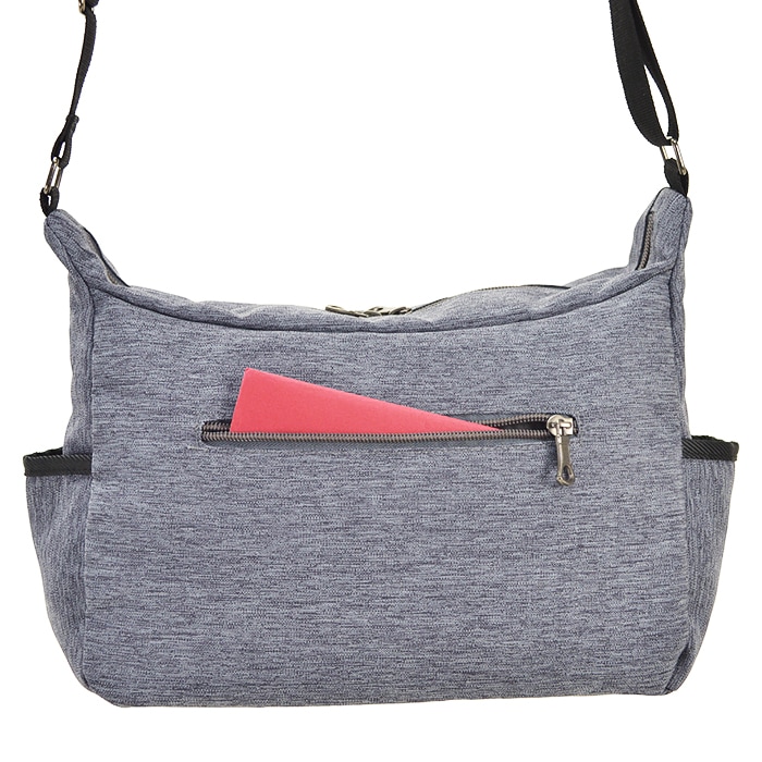 ショルダーバッグ メンズ レディース B5 ポリエスター シック 買い物 普段用 旅行 観光 通勤 紺 グレー MOBBY'S KBN33700