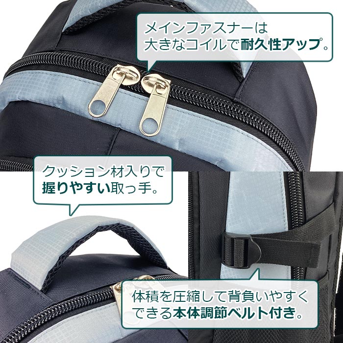 防災の日 リュック デイパック A4ファイル メンズ レディース ファミリー 韓国 通勤 アウトドア 旅行 通学 災害 防災 黒 紺 赤 グレー GULLWING KBN42544