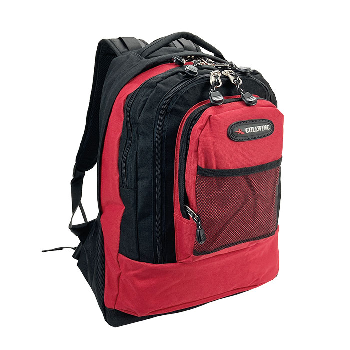 リュック デイパック A4ファイル メンズ レディース ファミリー 通勤 アウトドア 旅行 通学 災害 防災 黒 紺 赤 KBN42428 GULLWING