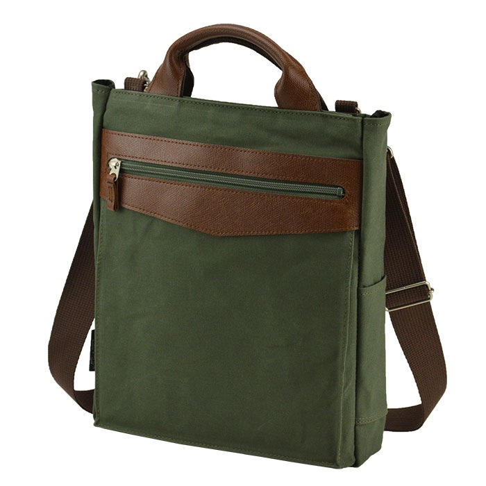 トートバッグ ショルダーバッグ メンズ A4ファイル 2WAY 撥水 スリム キャンバス 日本製 豊岡製鞄 縦型 BLAZER CLUB KBN26724