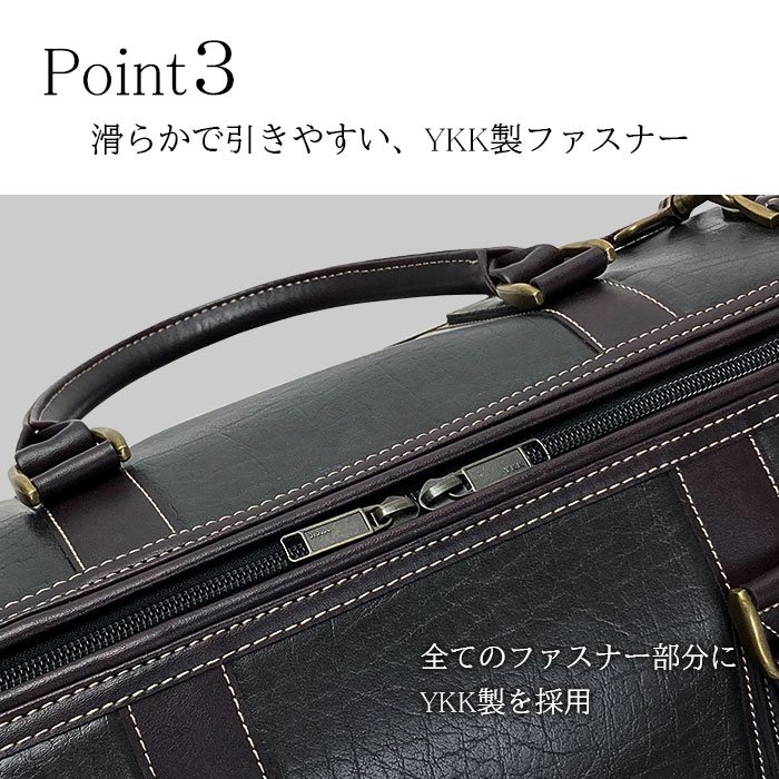 ボストンバッグ メンズ 2way ダレス 1泊 旅行 出張 ゴルフ ビジネス スポーツ ジム 旅行カバン 黒 CRADLE RIVER KBN10457