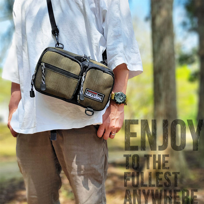 ウエストバック ウエストポーチ ショルダーバッグ メンズ 軽量 2way 街ブラ 旅行 スポーツ アウトドア 子供 親子 家族 KBN25888 ガルウィング GULLWING