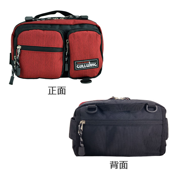 ウエストバック ウエストポーチ ショルダーバッグ メンズ 軽量 2way 街ブラ 旅行 スポーツ アウトドア 子供 親子 家族 KBN25888 ガルウィング GULLWING
